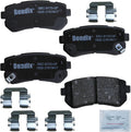 2015-2019 Hyundai Sonata Rear Ceramic Brake Pads - Bendix