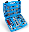 Disc Brake Caliper Piston Compressor and Wind-Back Tool Kit - 35 Piece Universal