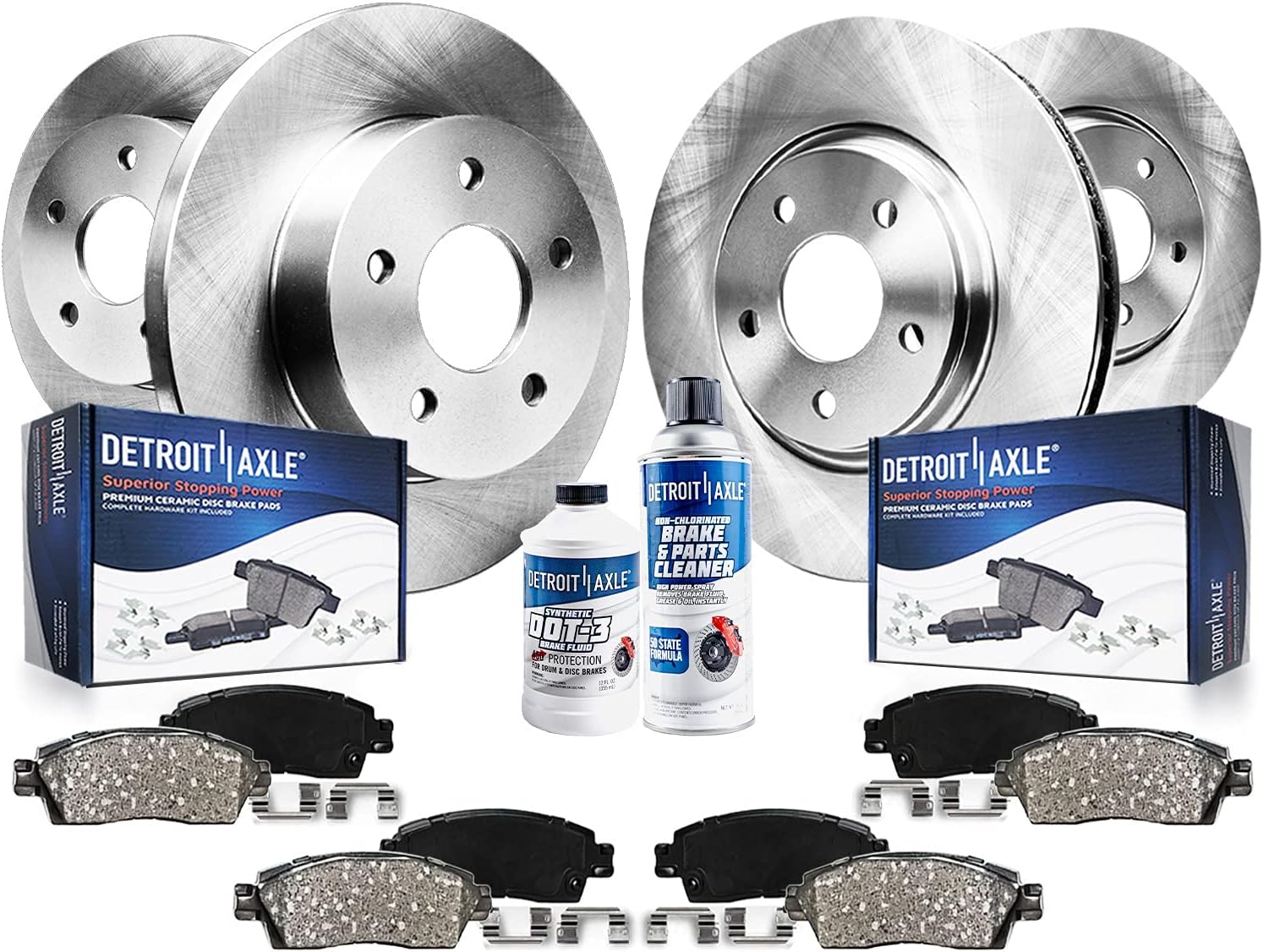 2000-2004 Toyota Avalon Front & Rear Brake Kit - Detroit Axle
