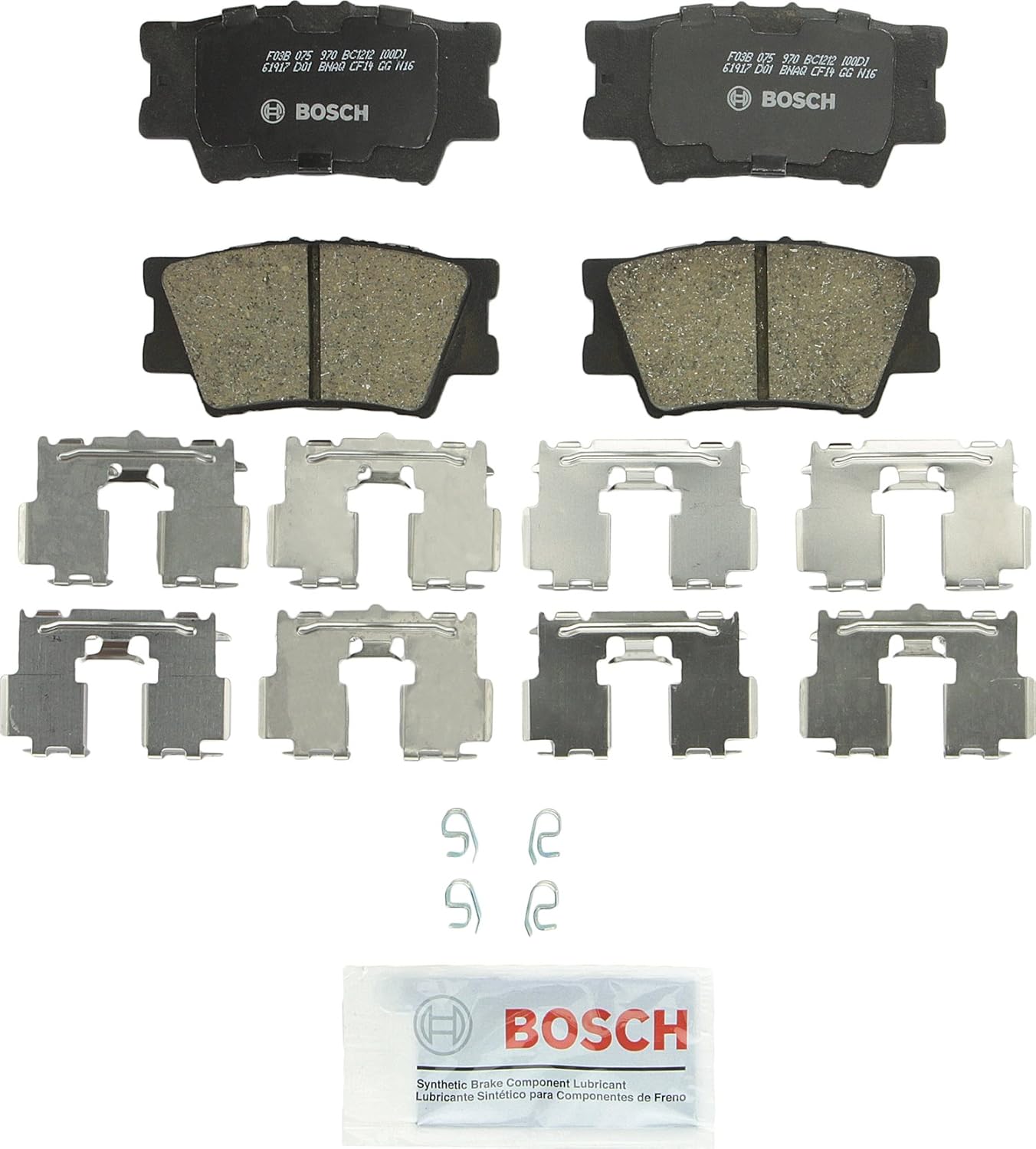 2006-2018 Toyota RAV4 Camry Rear Ceramic Brake Pads - Bosch QuietCast