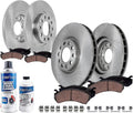 2014-2022 Jeep Cherokee (Single-Piston Front Caliper) Front and Rear Brake Kit - Detroit Axle