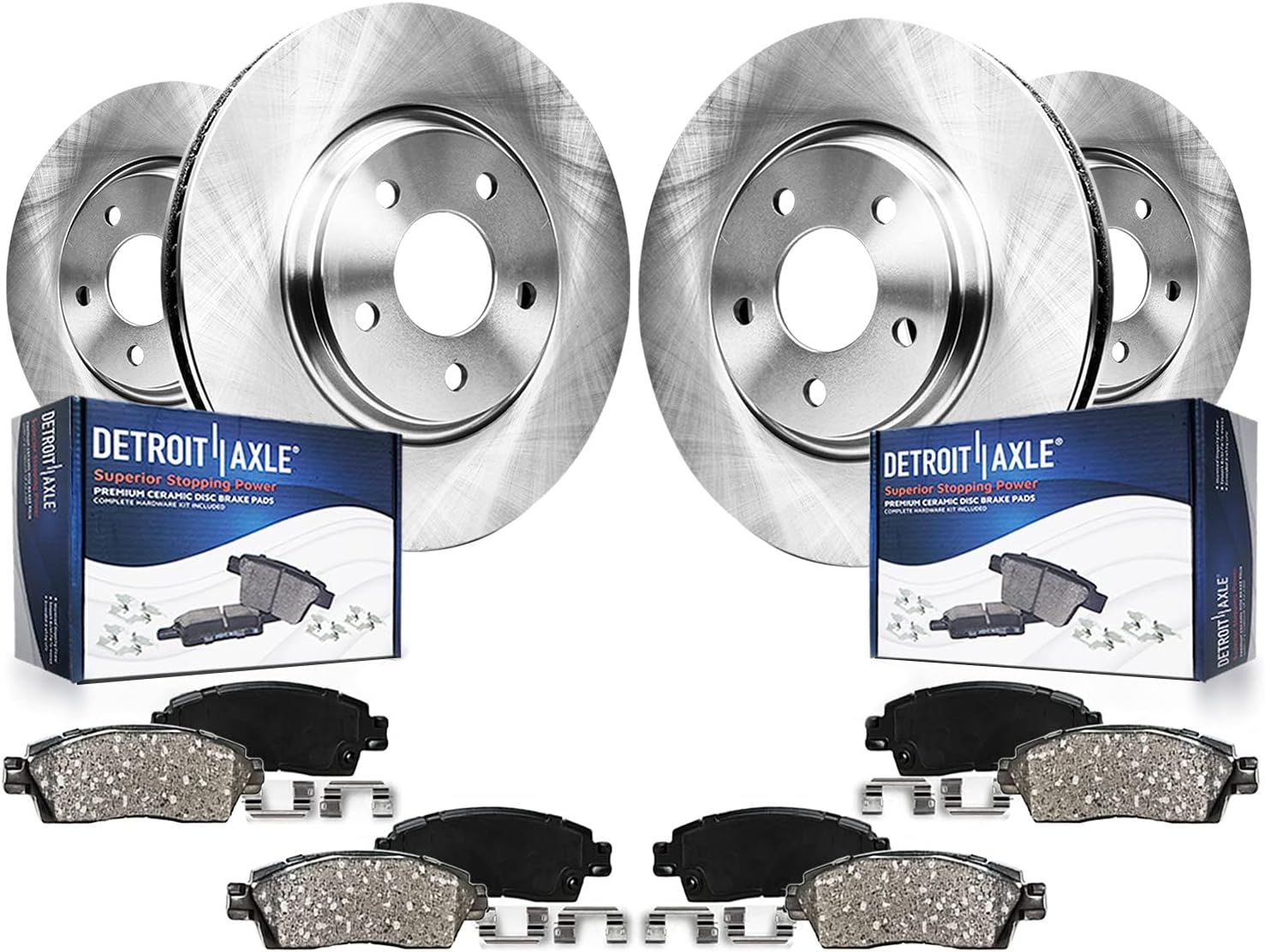 2014-2020 Nissan Rogue Front & Rear Brake Kit - Detroit Axle