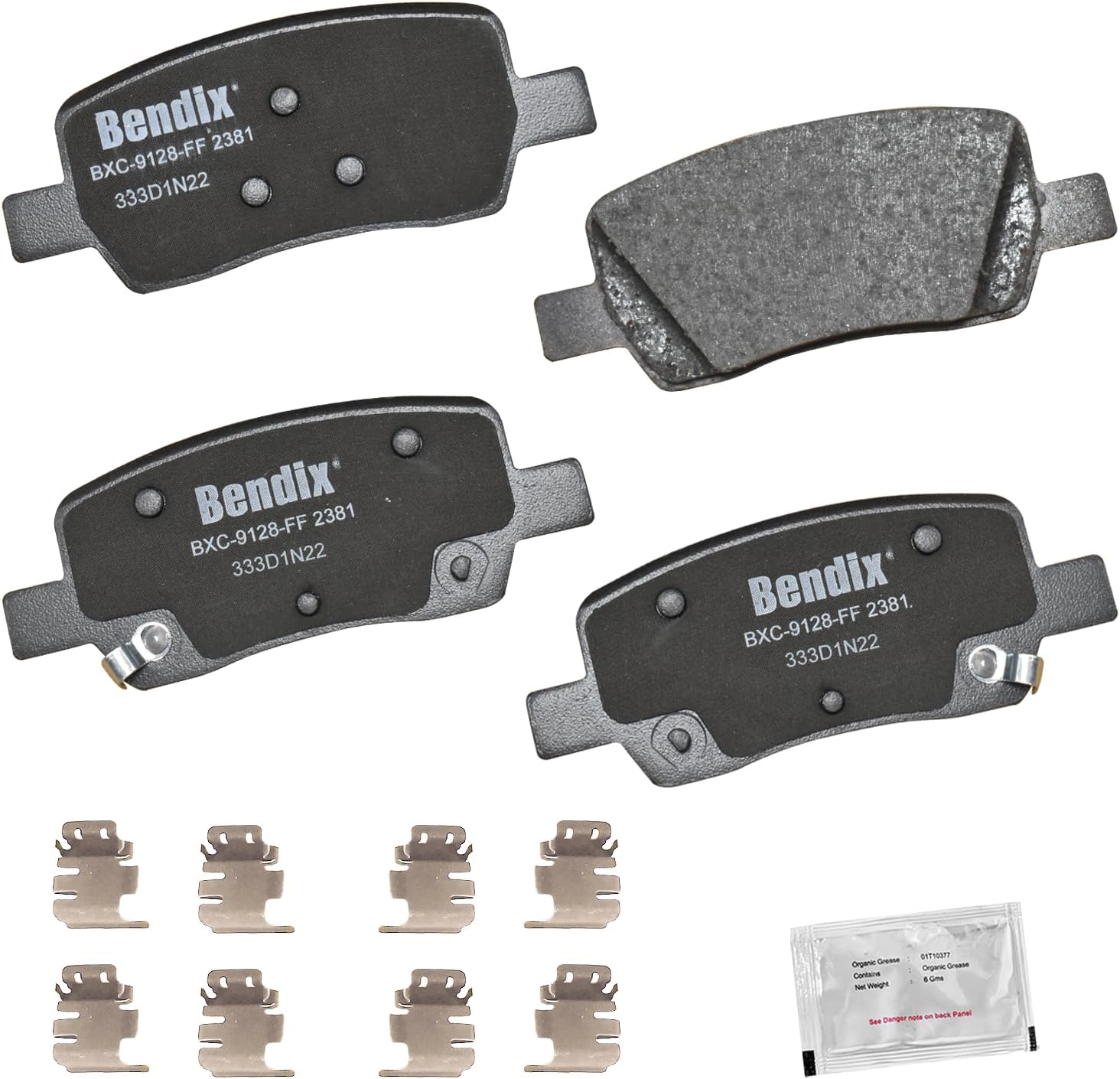 2022-2024 Kia Carnival Rear Ceramic Brake Pads - Bendix