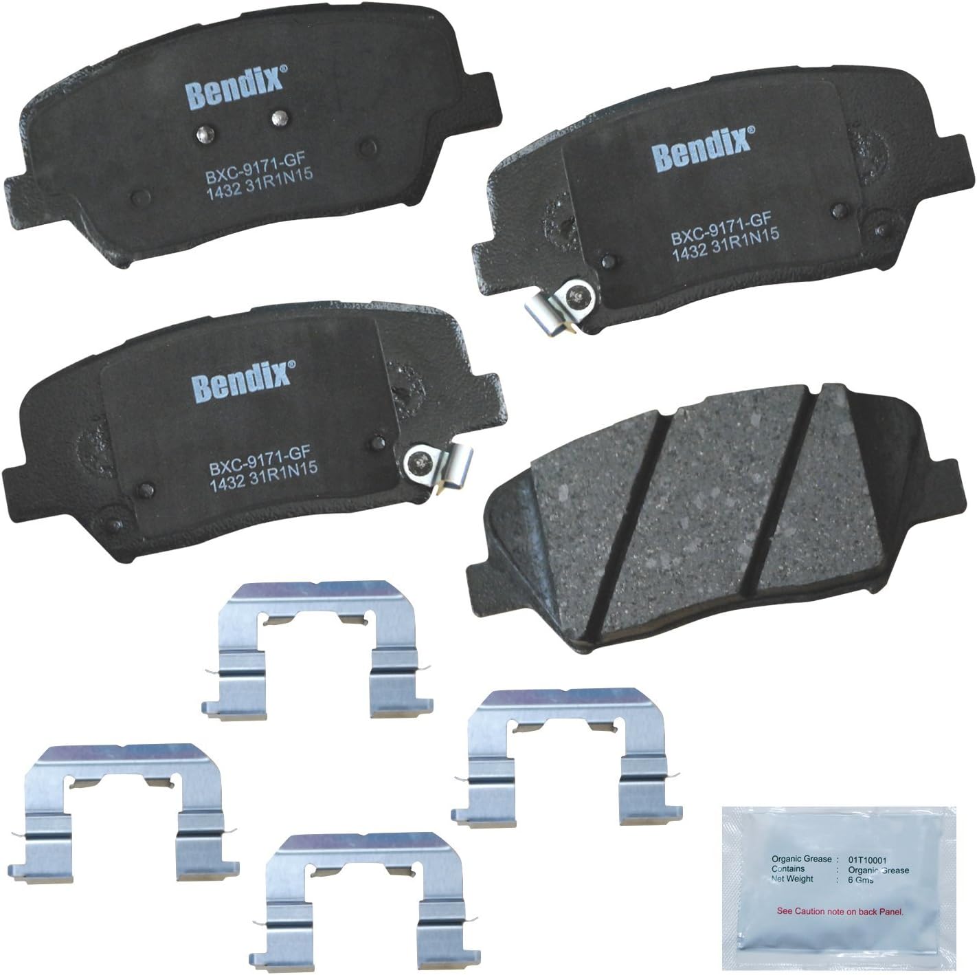 2013-2018 Hyundai Santa Fe Kia Sorento Front Ceramic Brake Pads - Bendix