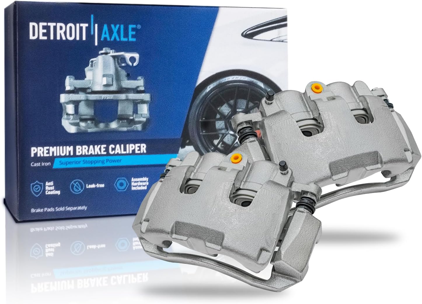 2009-2018 Ram 1500 Front Brake Calipers with Brackets - Detroit Axle