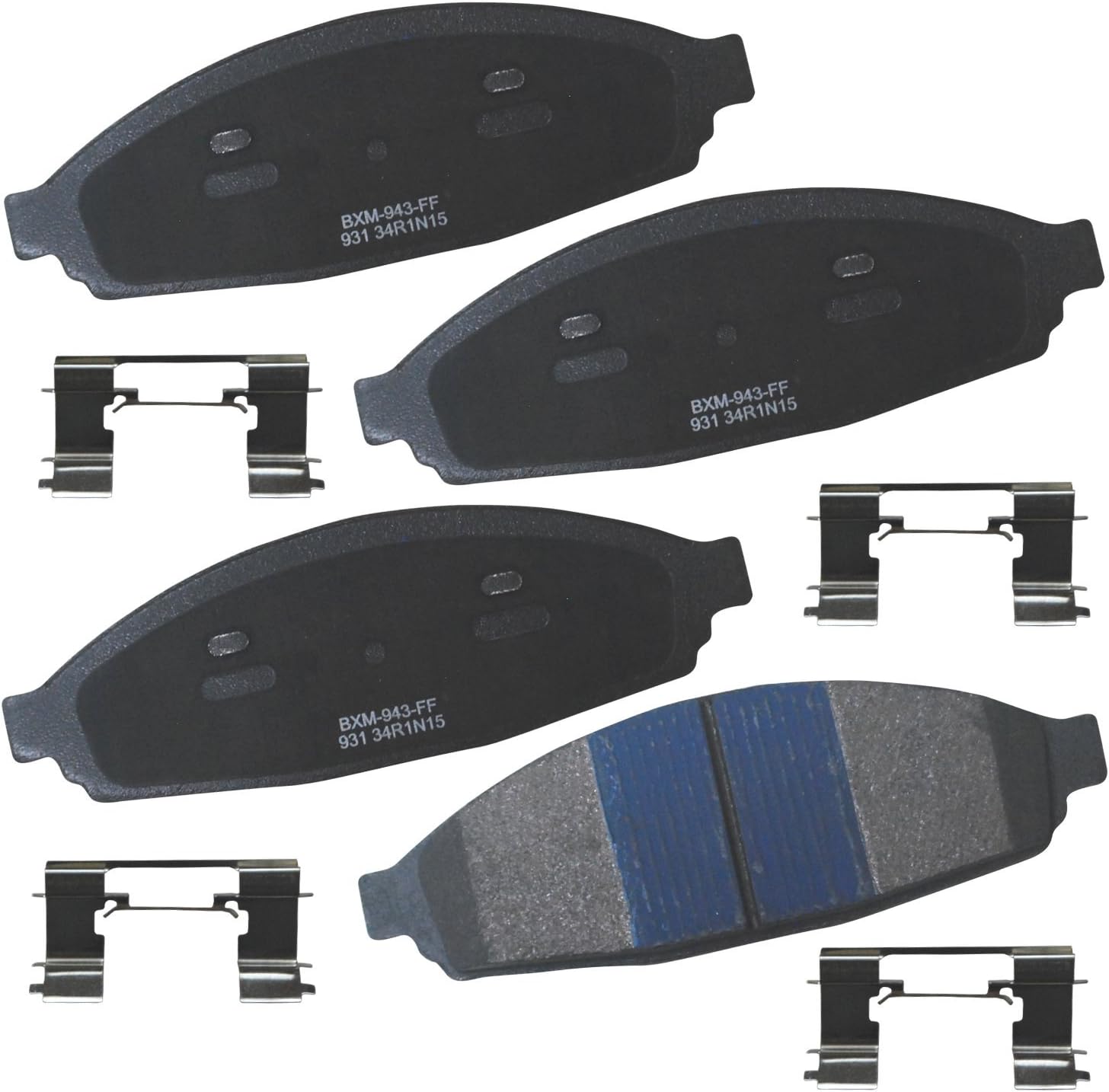 2003-2011 Ford Crown Victoria Front Semi-Metallic Brake Pads - Bendix