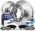 2011-2016 Ford F-250 F-350 Super Duty Front Brake Kit Rotors Ceramic Pads - Detroit Axle
