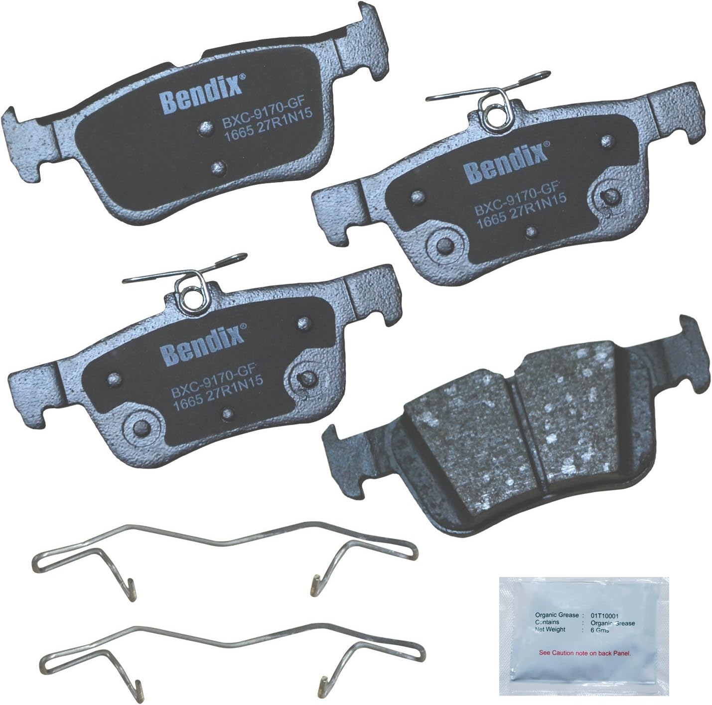2013-2020 Ford Fusion / Lincoln MKZ Rear Ceramic Brake Pads - Bendix