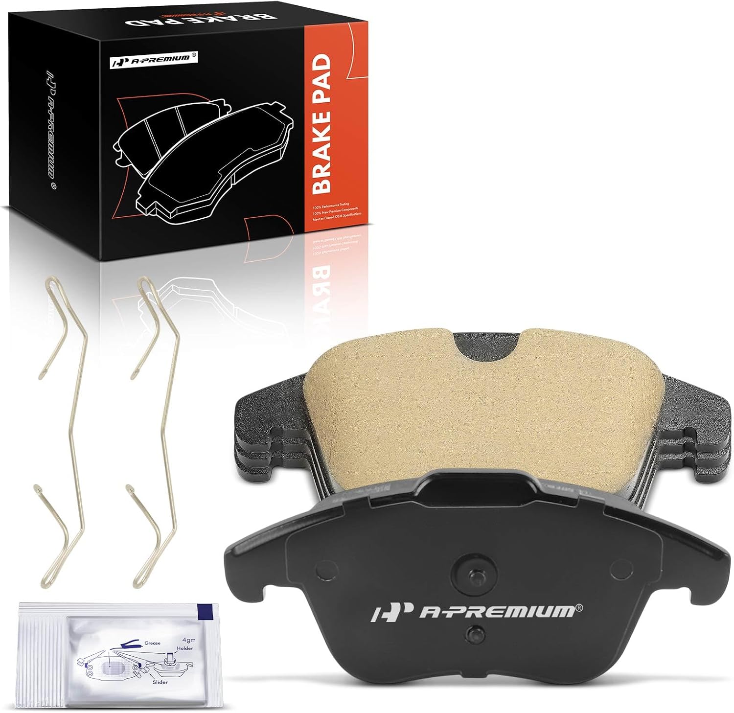 2009-2017 Volkswagen Tiguan Front Ceramic Brake Pads - A-Premium