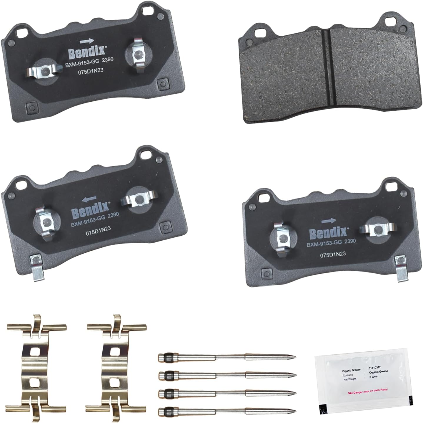 2021-2023 Ford Mustang Mach-E Front Semi-Metallic Brake Pads - Bendix
