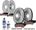 2015-2017 Chrysler 200 Front and Rear (F+R) Brake Rotors and Ceramic Pads Kit - Detroit Axle