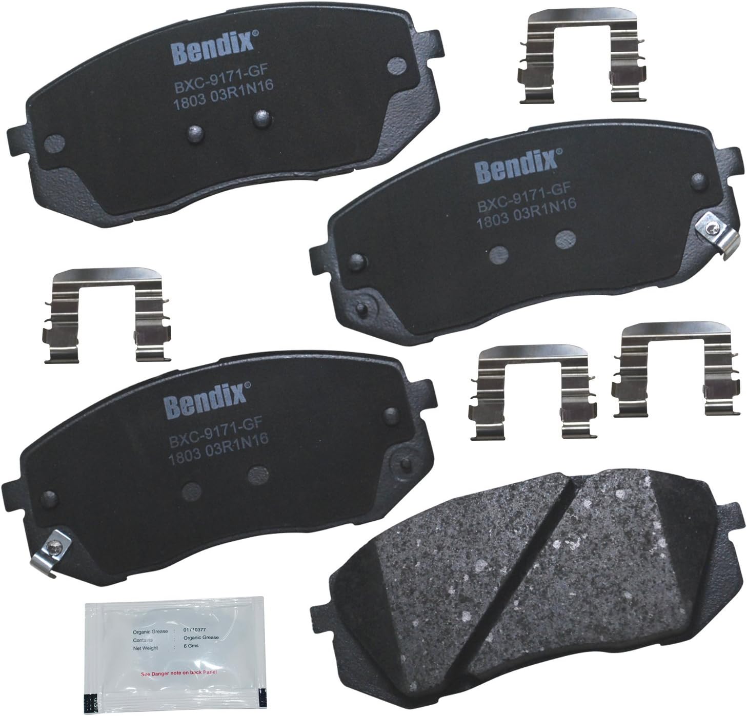 2015-2019 Hyundai Sonata Front Ceramic Brake Pads - Bendix