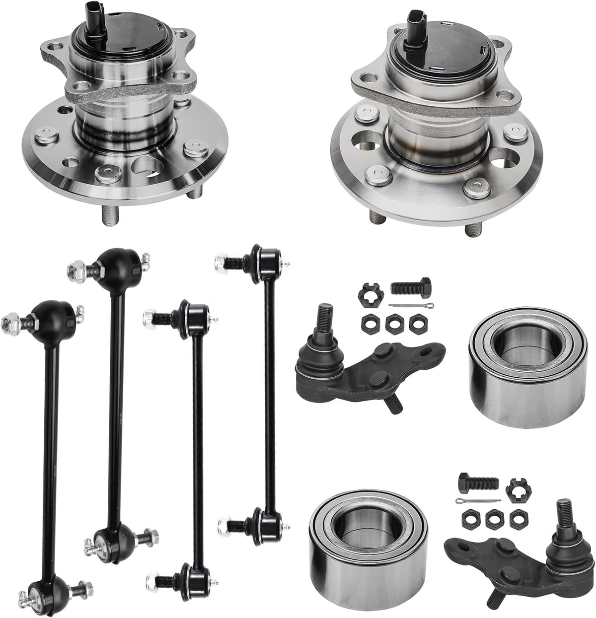 2007-2011 Toyota Camry Front Wheel Hub and Bearing Pair - Detroit Axle