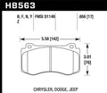 Hawk Performance HB563G.656 DTC-60 Motorsports Front Brake Pads - Dodge Challenger 2012-2020