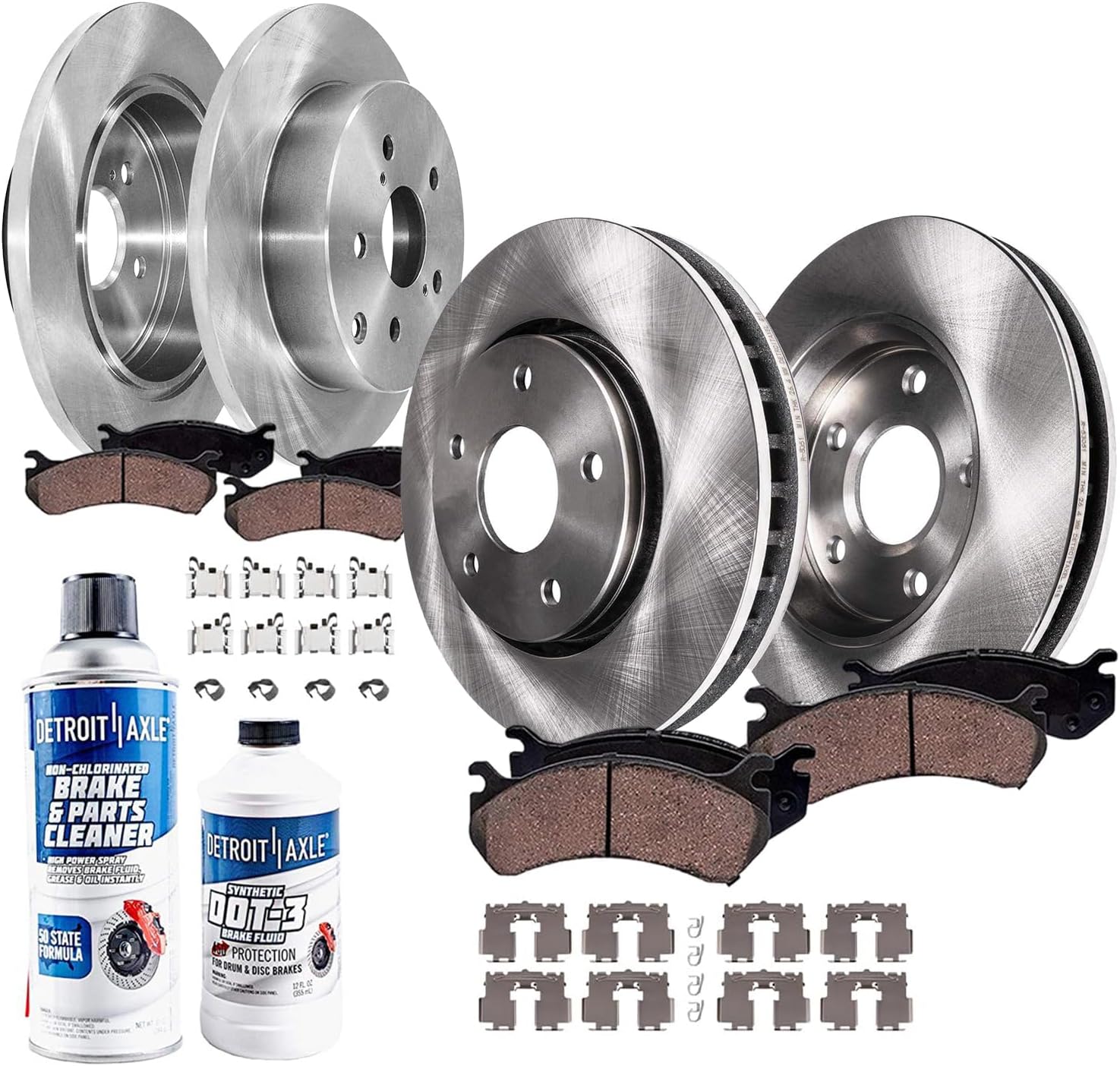 2018-2024 Toyota Camry Front & Rear Brake Kit - Detroit Axle