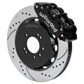 Wilwood 140-18253-D Front Big Brake Kit Superlite 6R, 14.00in Drilled and Slotted Rotors, Black - 1995-1998 Nissan Skyline
