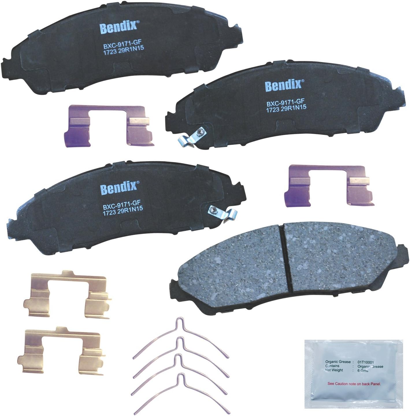 2014-2020 Acura MDX Front Ceramic Brake Pads - Bendix