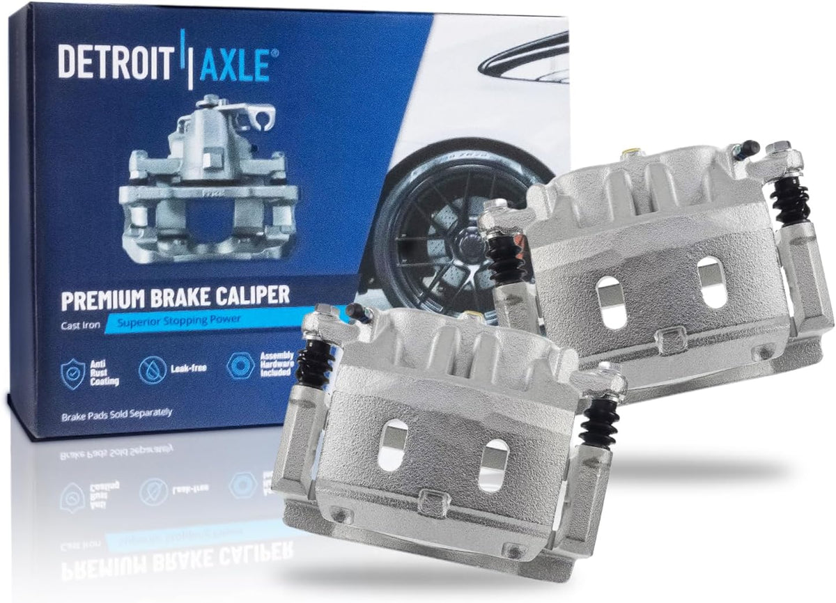 2008-2024 Nissan Titan Front Brake Caliper Pair with Brackets - Detroit Axle