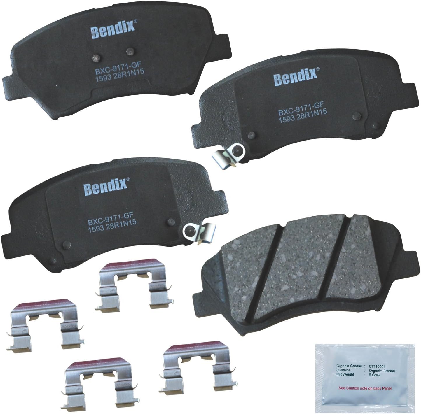 2012-2017 Hyundai Accent Front Ceramic Brake Pads - Bendix