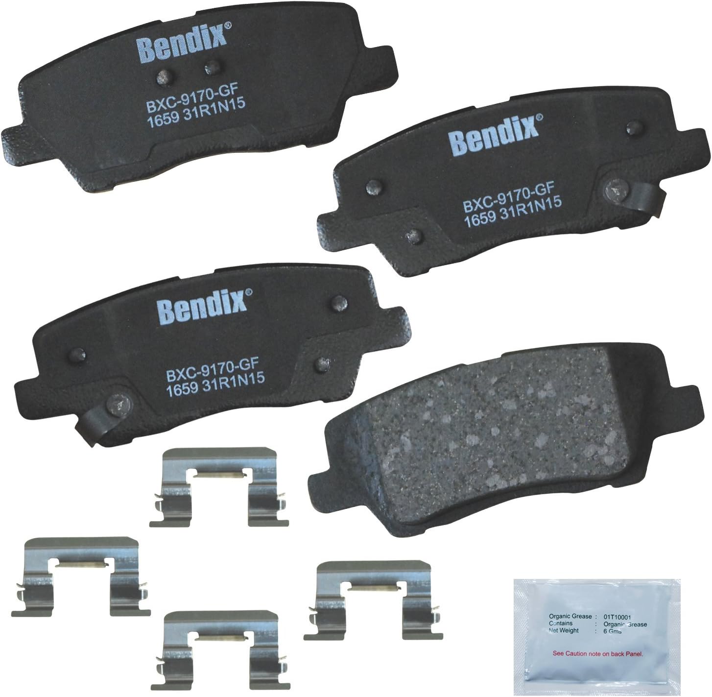 2013-2018 Cadillac ATS Rear Ceramic Brake Pads - Bendix