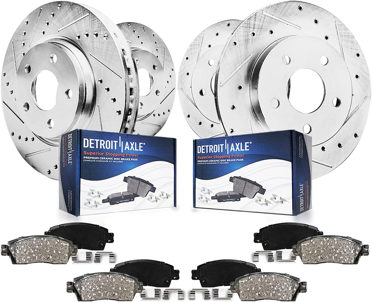 2000-2005 Toyota Celica GT-S Front & Rear Brake Kit - Detroit Axle
