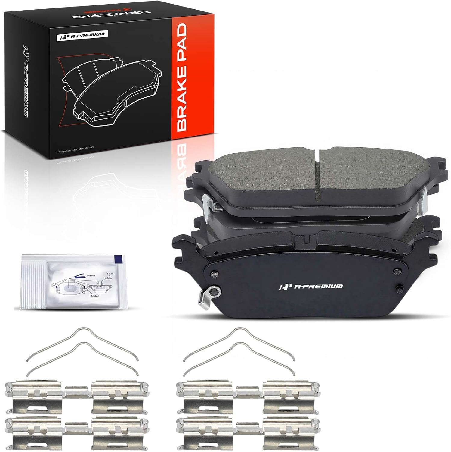 2019-2023 Ram 1500 DT Rear Ceramic Brake Pads Set with Hardware - A-Premium D2169