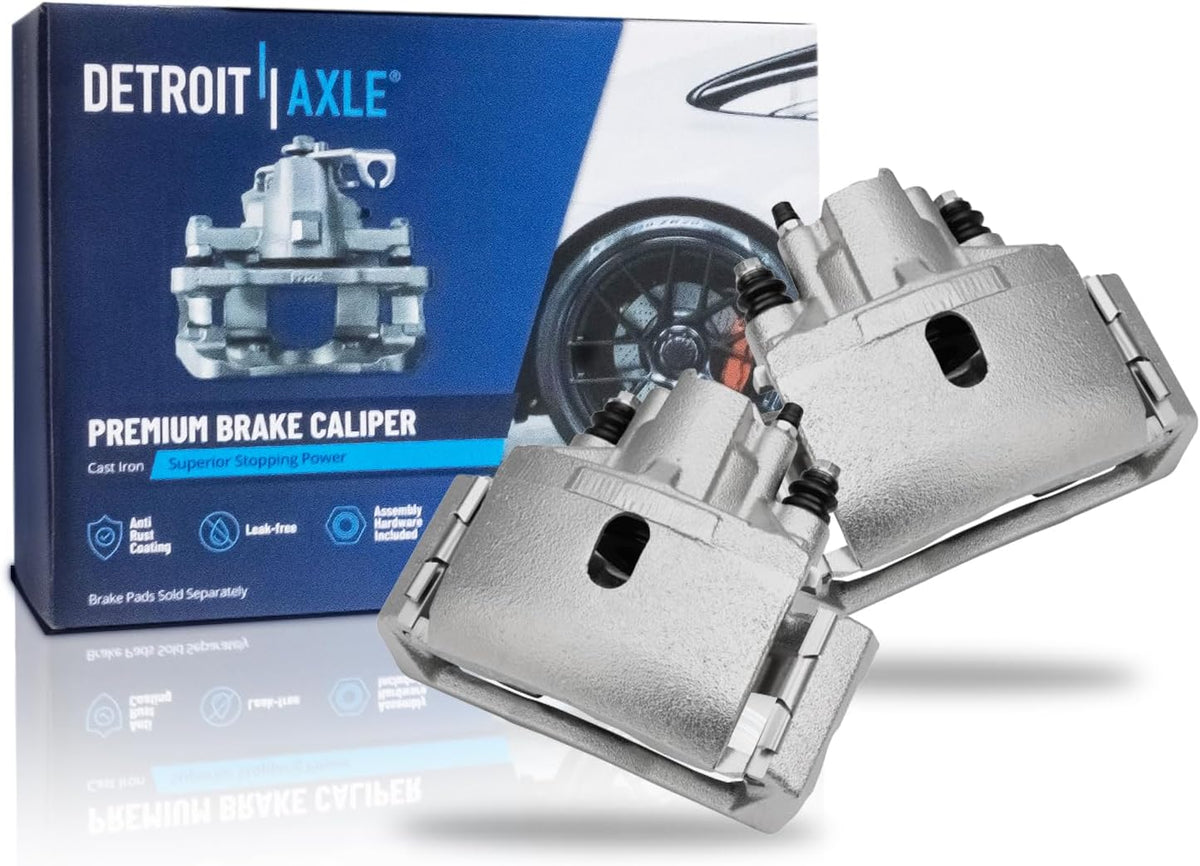 2002-2018 Ram 1500 Rear Brake Caliper Pair with Brackets - Detroit Axle