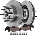 2012-2022 F-250 F-350 Super Duty 2WD SRW Front Brake Kit - Detroit Axle Rotors + Ceramic Pads 14.29 inch