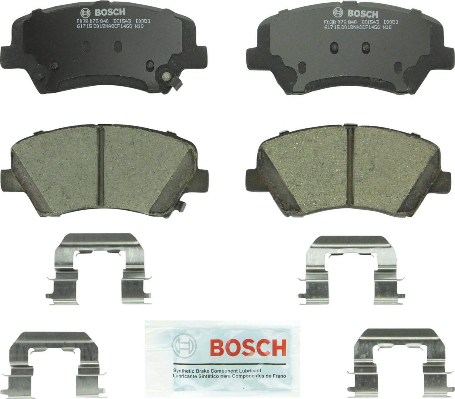 2011-2016 Hyundai Elantra Front Ceramic Brake Pads - Bosch