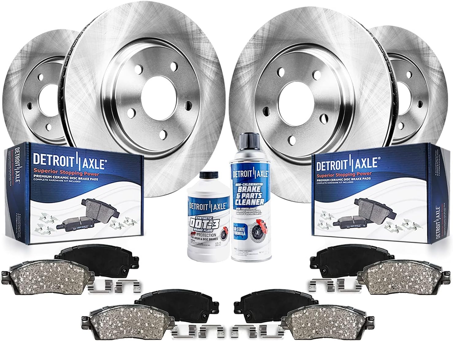 2011-2014 Ford Mustang Front & Rear Brake Kit - Detroit Axle