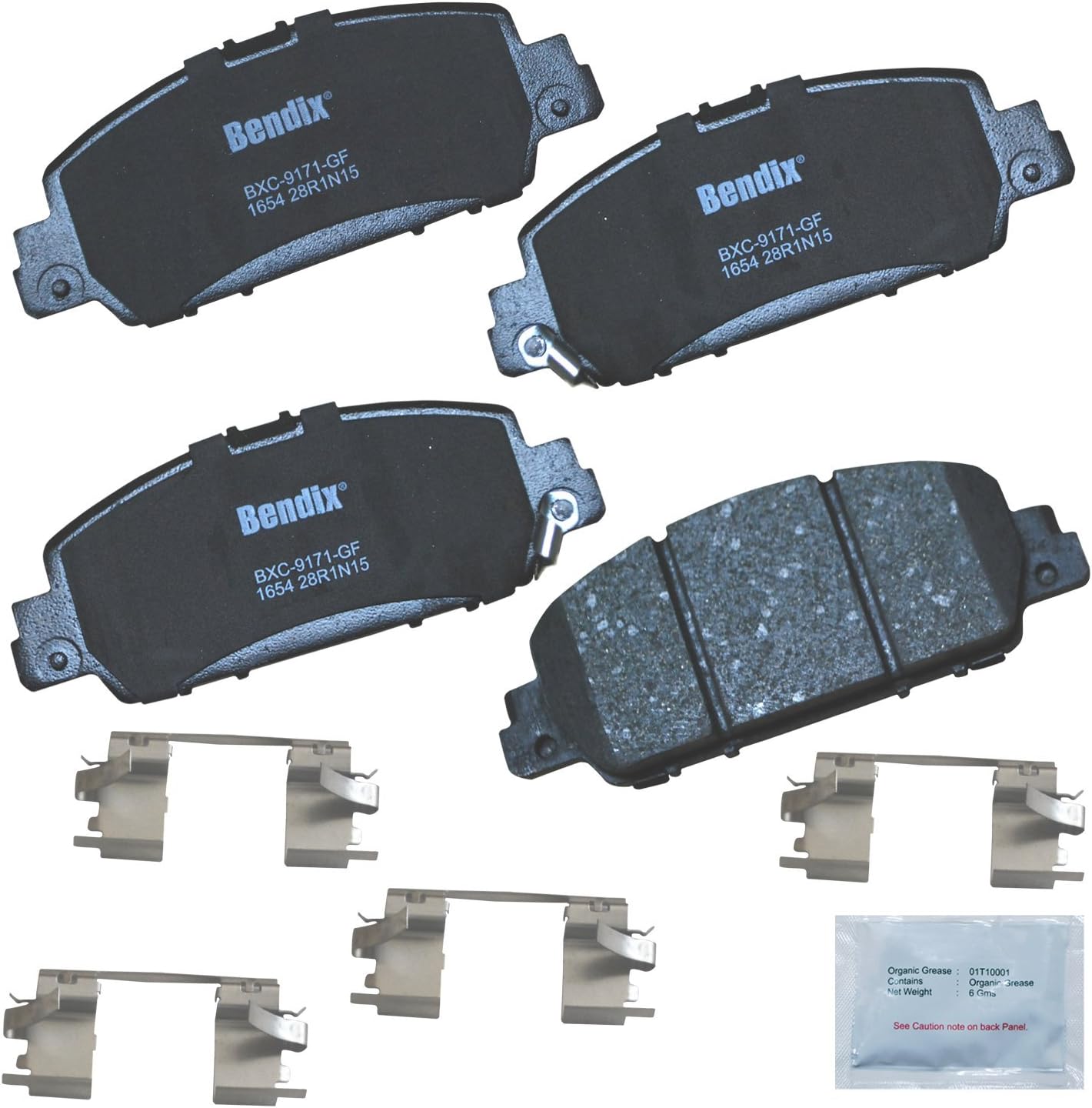 2013-2017 Honda Accord Front Ceramic Brake Pads - Bendix