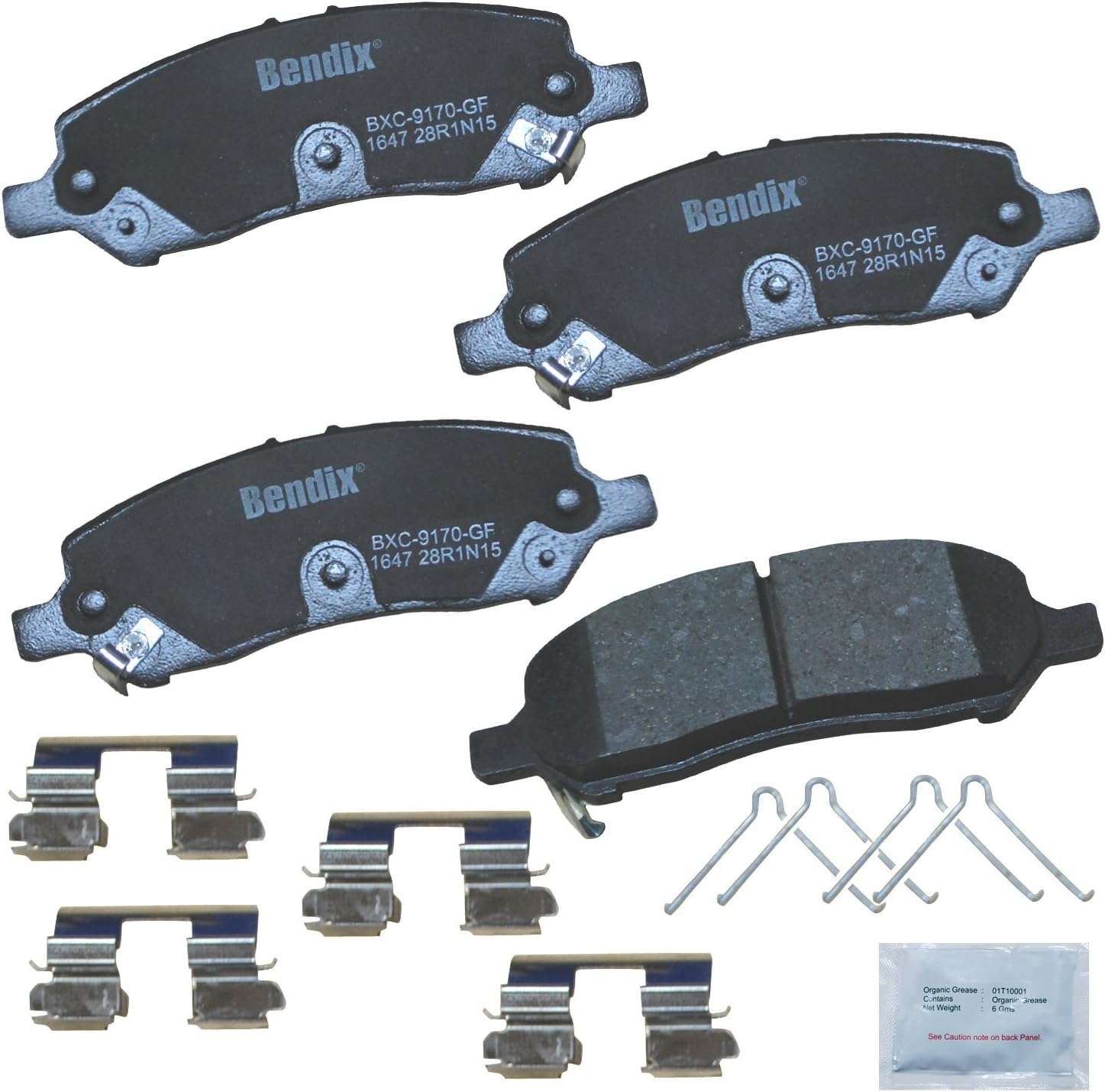 2013-2016 Dodge Dart Rear Ceramic Brake Pads - Bendix