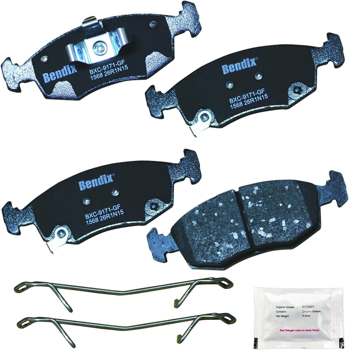 2012-2017 Fiat 500 Front Ceramic Brake Pads - Bendix