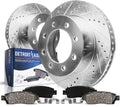 2011-2016 Ford F-250 F-350 Super Duty Front Brake Kit Rotors Ceramic Pads - Detroit Axle