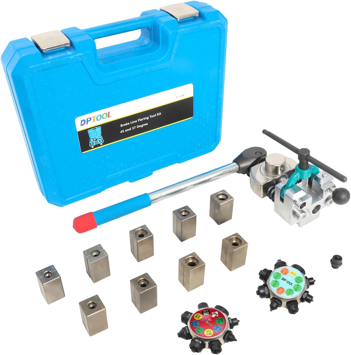 Brake Line Flaring Tool Kit - 45 and 37 Degree Single Double Bubble Flares