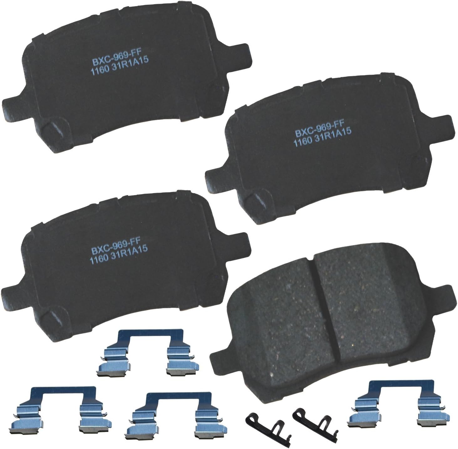 2004-2012 Chevrolet Malibu Front Ceramic Brake Pads - Bendix