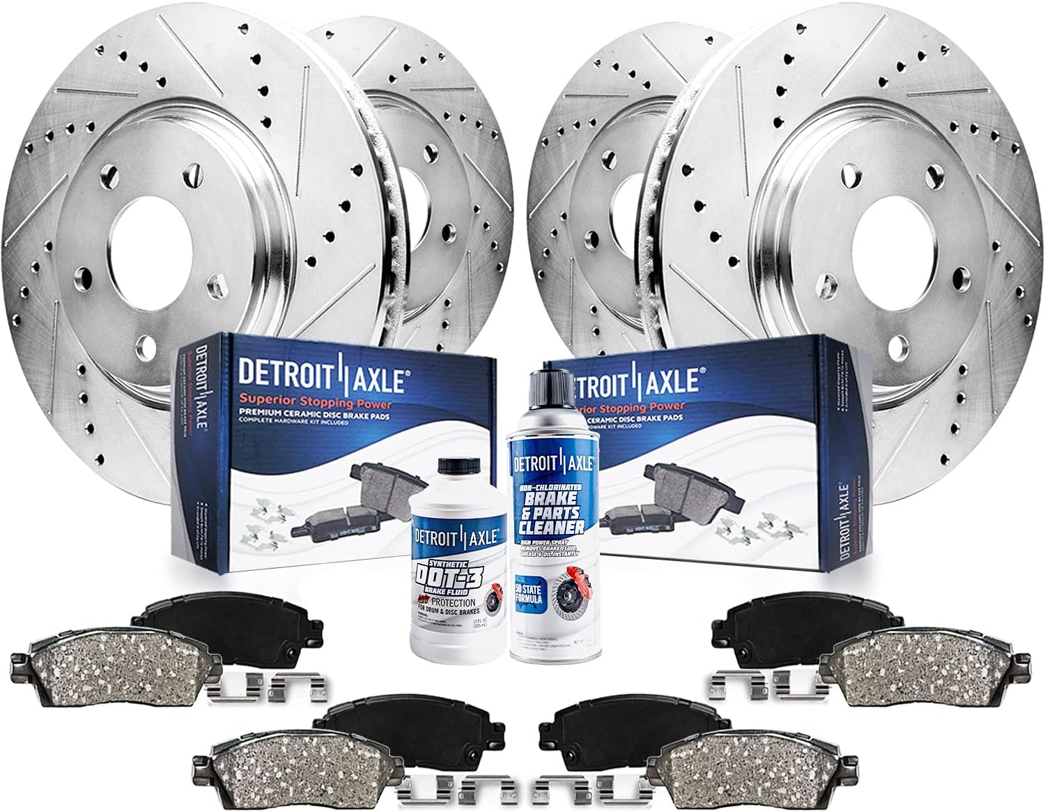 2005-2010 Ford Mustang Front & Rear Brake Kit - Detroit Axle