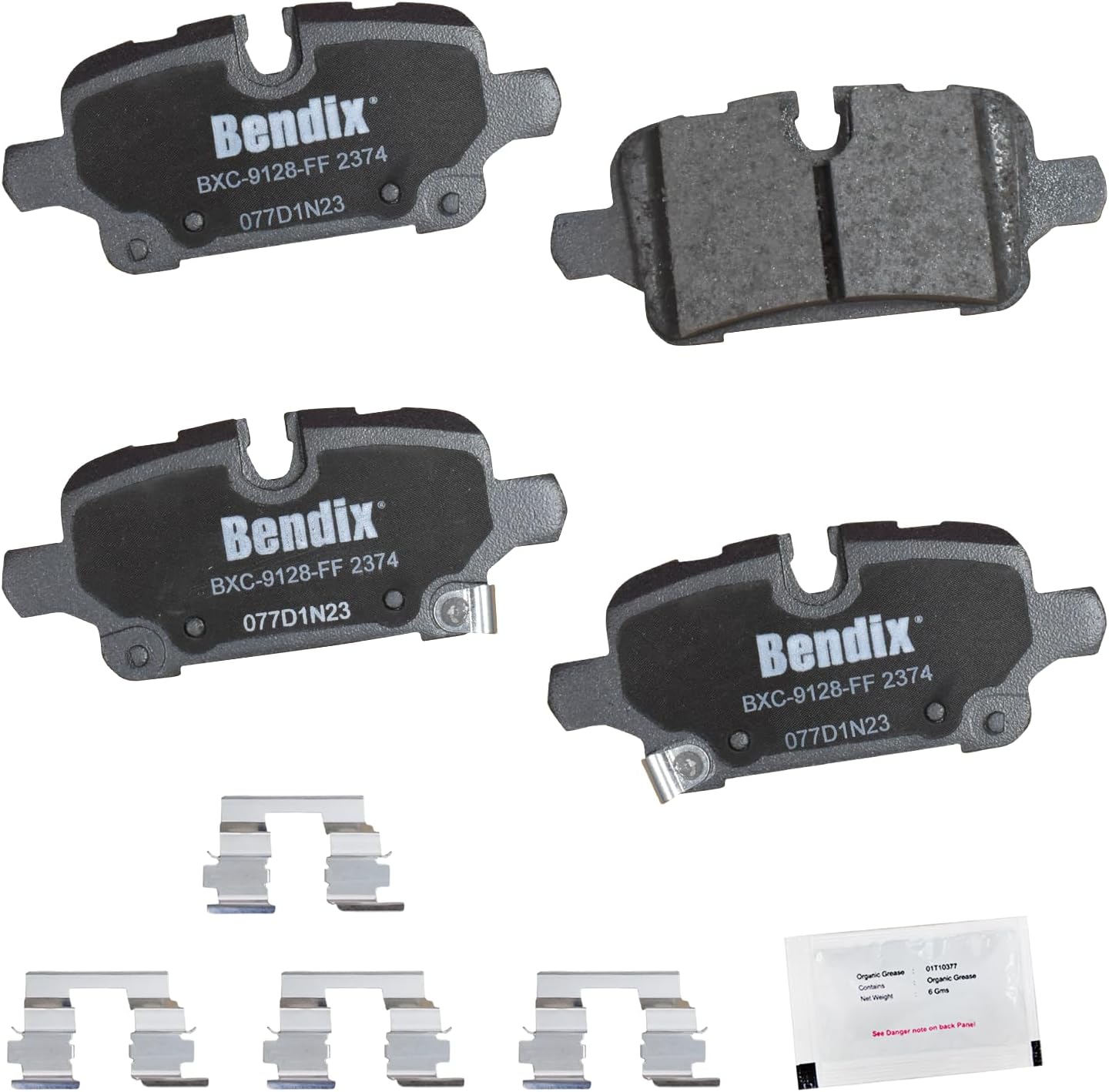 2021-2023 Chevrolet Equinox / GMC Terrain Rear Ceramic Brake Pads - Bendix