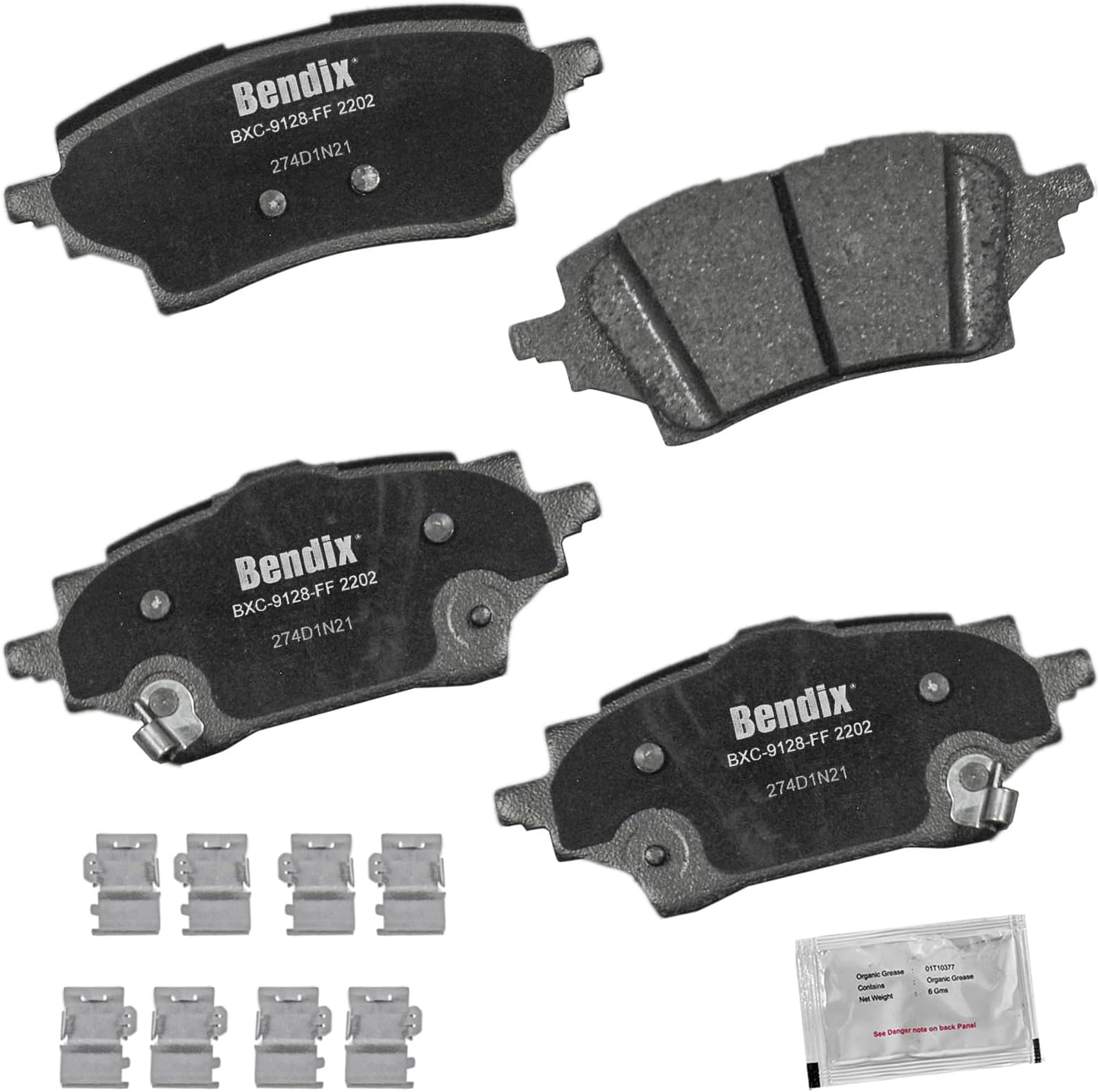 2019-2022 Toyota C-HR Rear Ceramic Brake Pads - Bendix