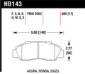 Hawk DTC-30 Race Front Brake Pads HB143W.680 - Acura / Honda / Isuzu