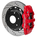 Wilwood Aero4 Rear Big Brake Kit 14.00in Red - Big Ford New Style 6-Lug 2.50in Offset (140-18150-DR)