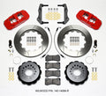 Wilwood AERO4 Rear Big Brake Kit Red Calipers 14.25in 140-14068-R - Dodge Challenger