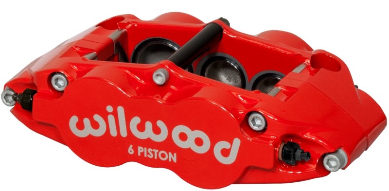 Wilwood FNSL6R Caliper 120-12002-RD Right Hand Red - 6-Piston, 1.10in Rotor