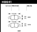 Hawk Performance HB641N.696 HP Plus Front Brake Pads - 2010-2014 Audi A5