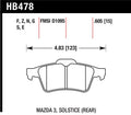 Hawk Performance DTC-70 Race Rear Brake Pads HB478U.605 - 2013-2014 Ford Focus ST