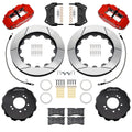 Wilwood 140-18247-R Superlite 6R Front Big Brake Kit 14in Slotted Rotors Red Calipers - 1989-1998 Nissan 240SX, Skyline, 300ZX