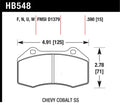 Hawk ER-1 Front Race Brake Pads HB548D.510 - 2015-2019 Alfa Romeo 4C 1.7L