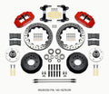 Wilwood Forged Narrow Superlite 6R Front Hub Kit 12.88in SRP Drilled Rotors Red Calipers with Lines - 1982-1992 Chevrolet Camaro