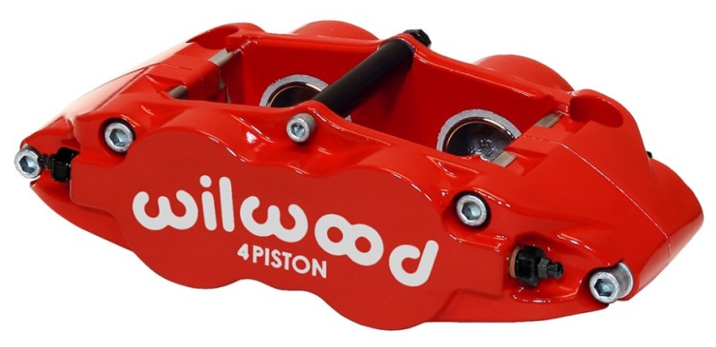 Wilwood Forged Narrow Superlite 4R Radial Caliper 120-11876-RD, Red, 1.12/1.12 in Pistons, 0.81 in Disc