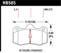 Hawk HB585U.660 DTC-70 Race Brake Pads for AP Racing CP6600 Calipers